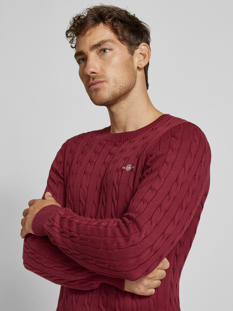 Gant Gebreide pullover met ronde hals