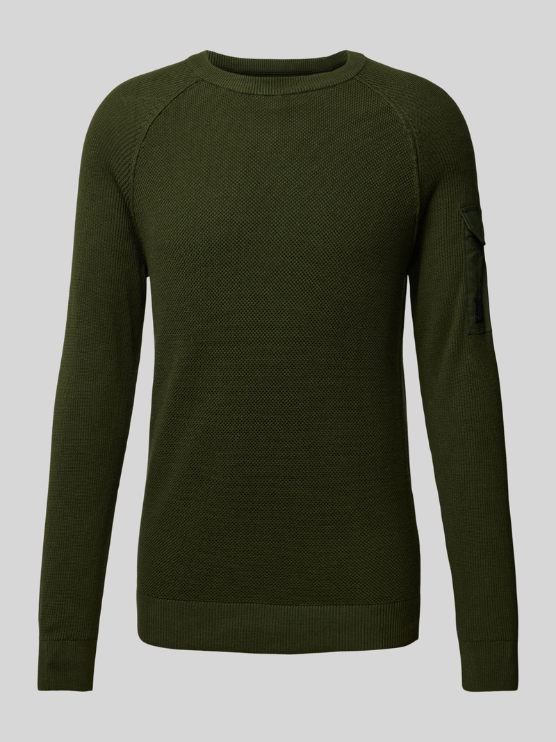 s.Oliver RED LABEL Regular fit gebreide pullover met raglanmouwen en structuurmix