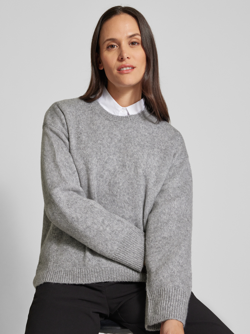 Marc O'Polo Loose fit gebreide pullover van zachte scheerwolmix