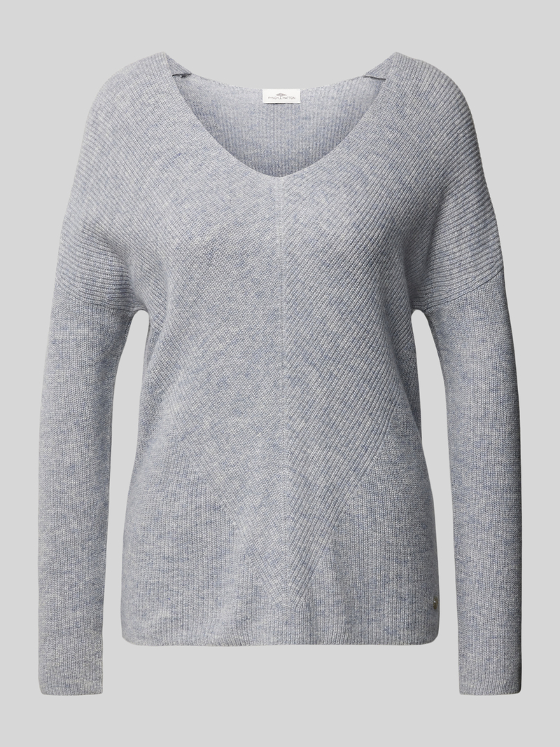 FYNCH-HATTON Kasjmier gebreide pullover met V-hals