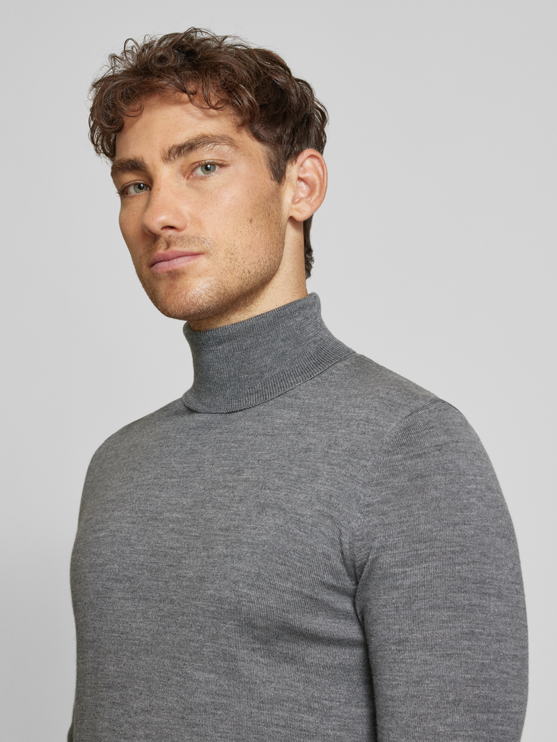 JOOP! Collection Coltrui van zuivere scheerwol met deelnaden