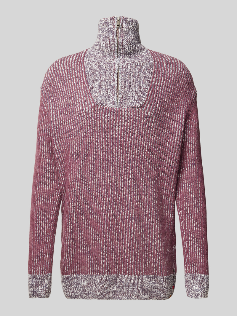 Scotch & Soda Gebreide pullover met opstaande kraag