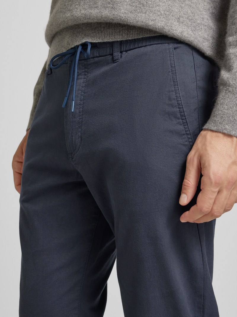 Boss Orange Tapered fit chino met tunnelkoord