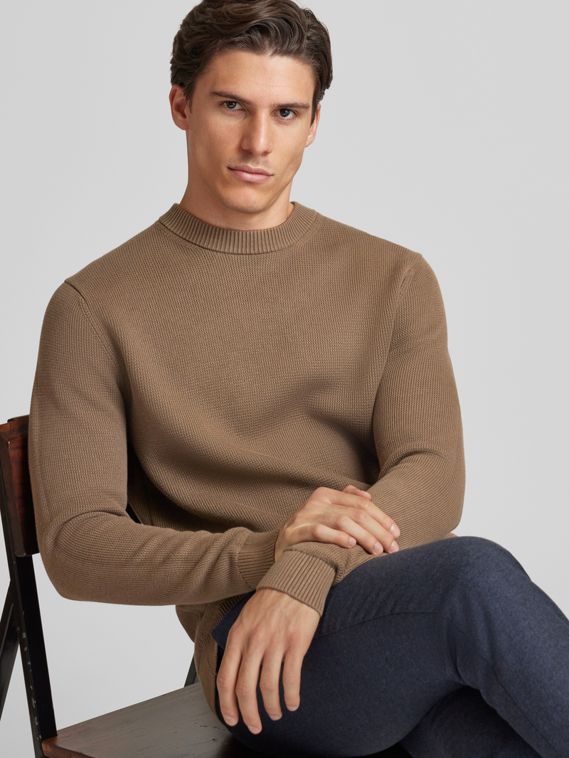 Selected Homme Gebreide pullover met ronde hals model 'DANE'