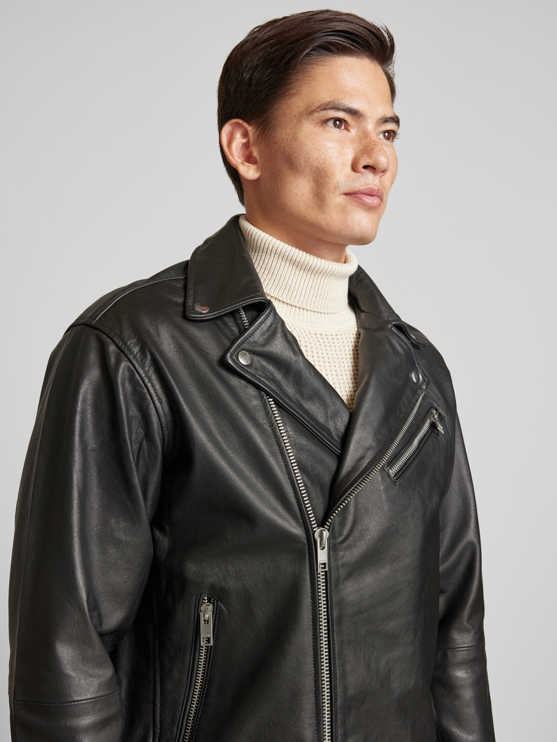 Jack & Jones Premium Bikerjack met ritszakken model 'VINCE'