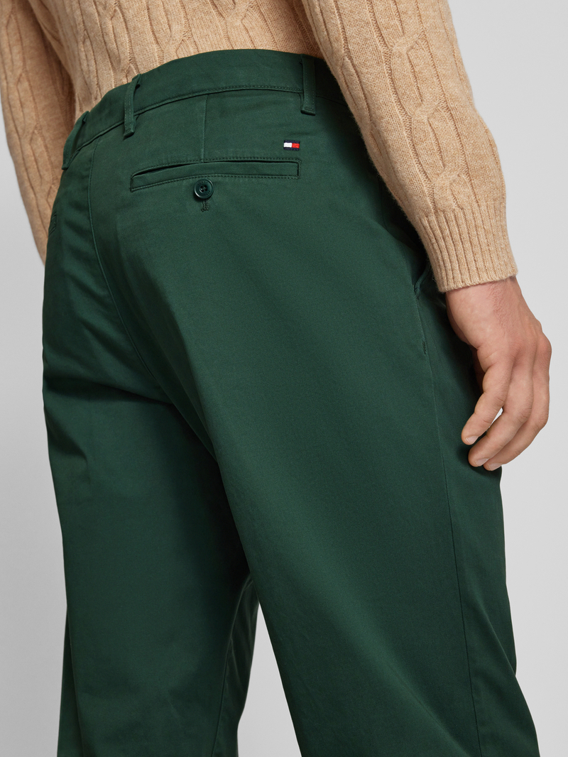 Tommy Hilfiger Slim fit chino met knoop- en ritssluiting model 'HARLEM'