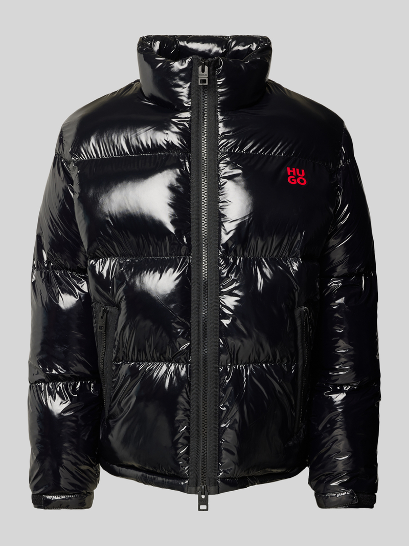 HUGO Gewatteerd jack met labelprint model 'Biron'