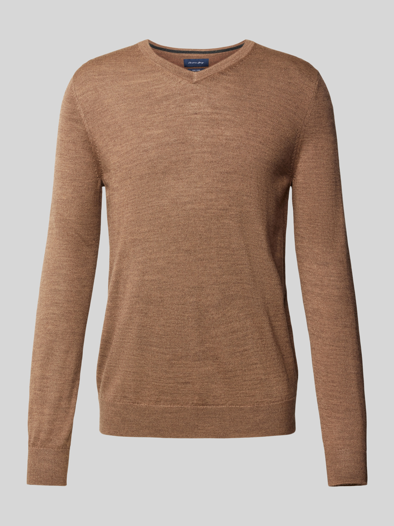 Christian Berg Men Gebreide pullover met V-hals