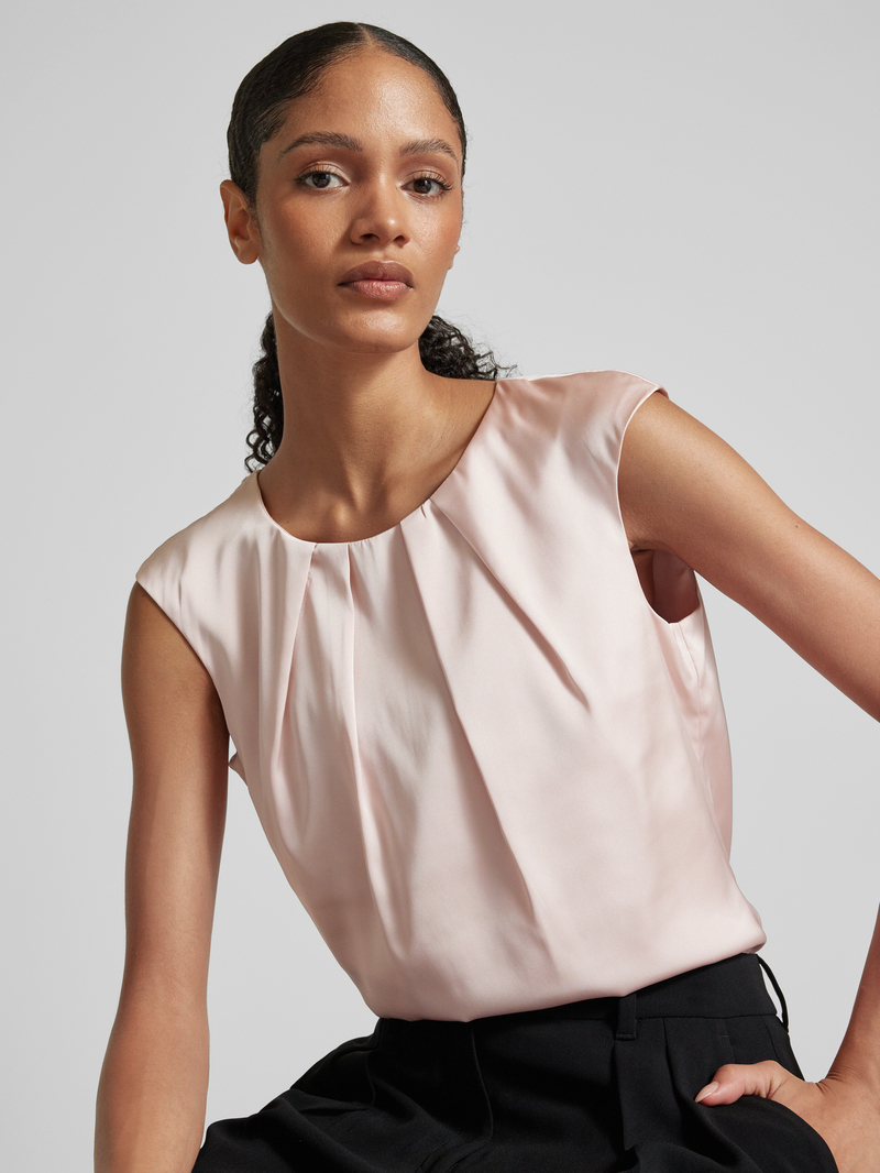 Christian Berg Woman Selection Blouseshirt met platte plooien