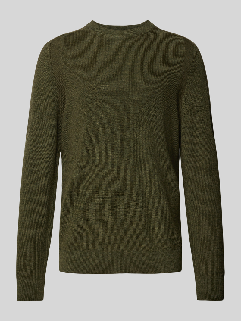 BRAX Gebreide pullover met labeldetail model 'ROY'