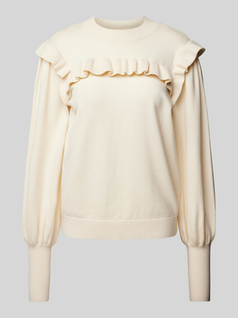 YAS Gebreide pullover met ruches, model 'JUM'