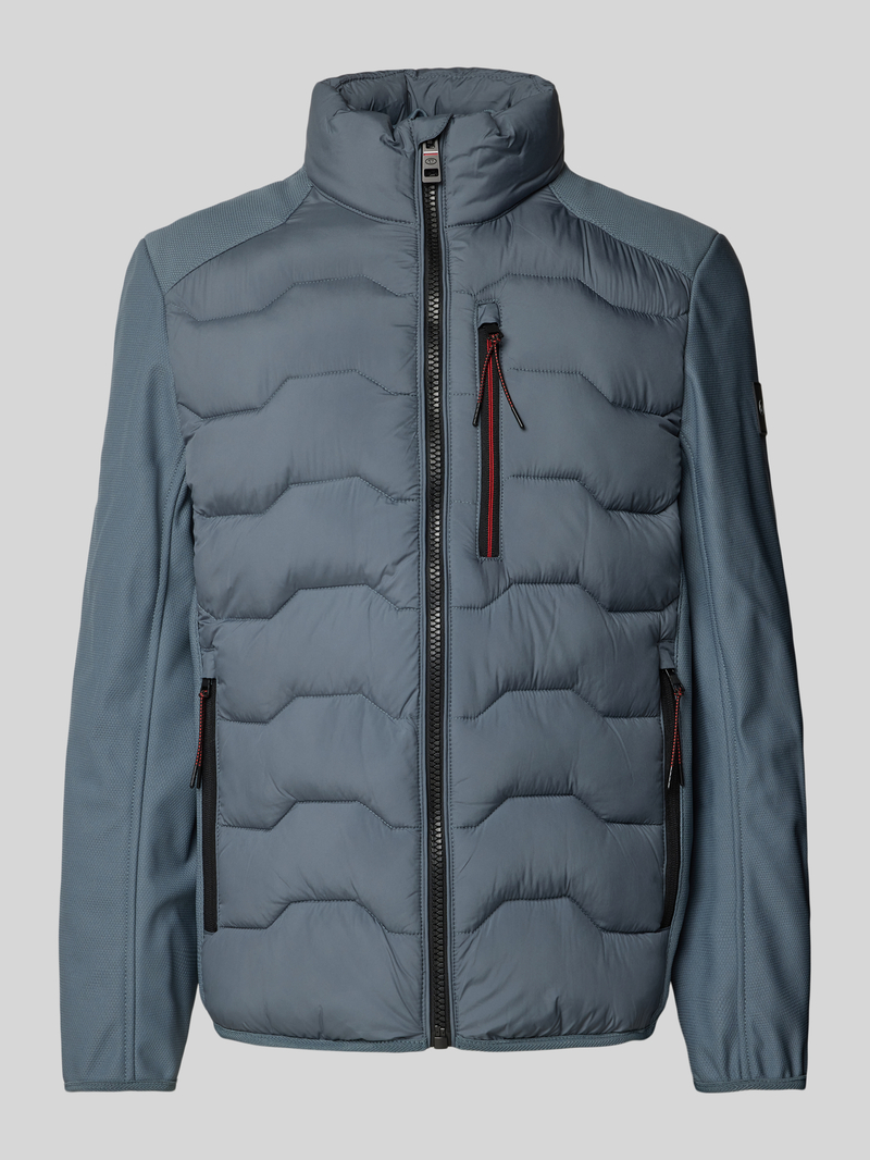 Tom Tailor Regular fit gewatteerd jack met structuurmix