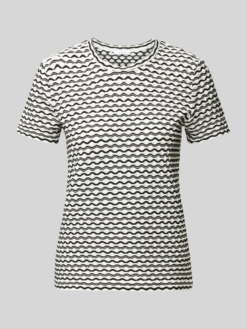 Opus T-shirt met structuurmotief model 'Siwave'
