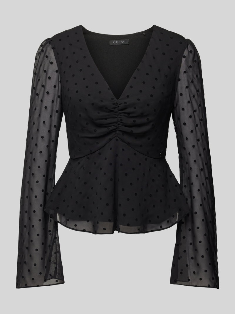Guess Regular fit blouse met V-hals model 'OLYMPE'