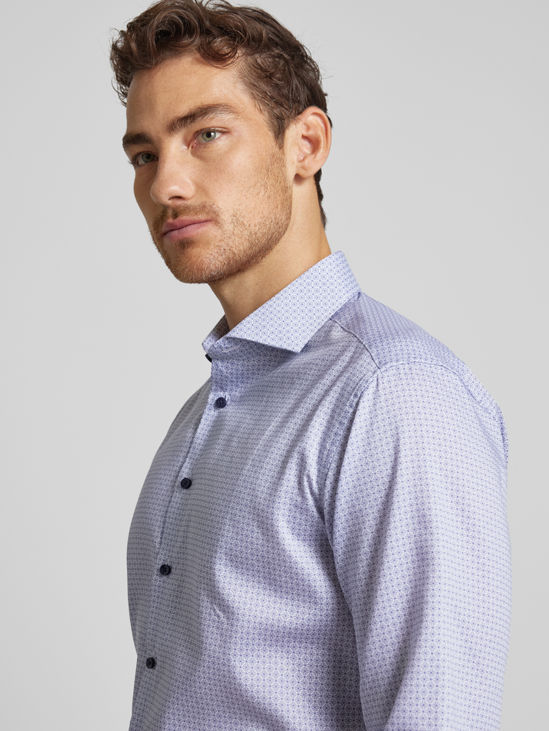 Eterna Modern fit zakelijk overhemd met kentkraag