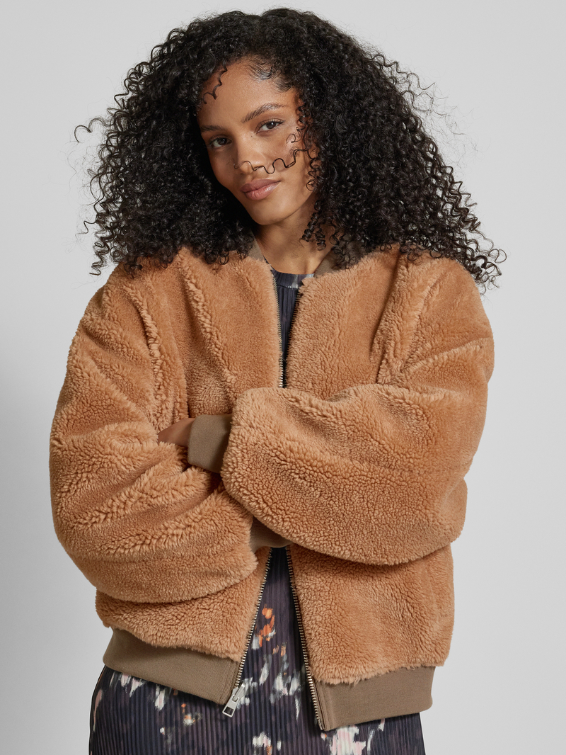 Jake*s Casual Regular fit blouson met opstaande kraag en steekzakken