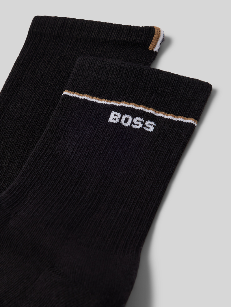 Boss Sokken met labelstitching model 'Iconic' in een set van 2 paar