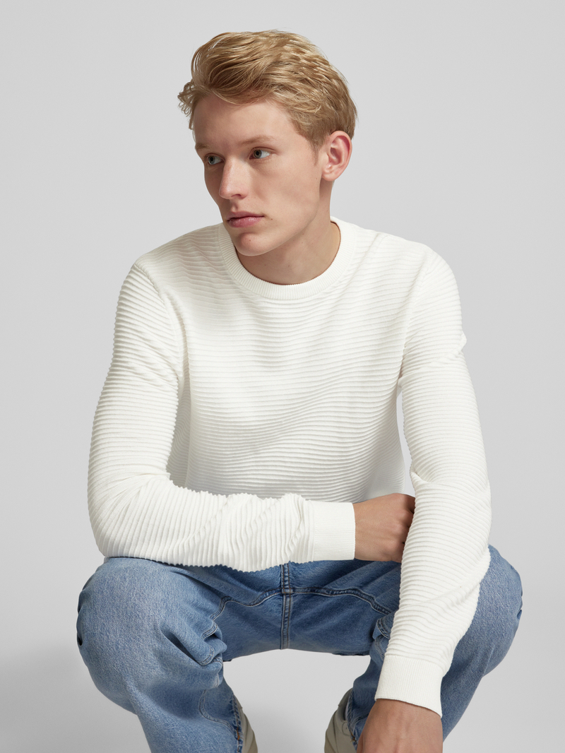 jack & jones Gebreide pullover met ronde hals model 'OTTO'