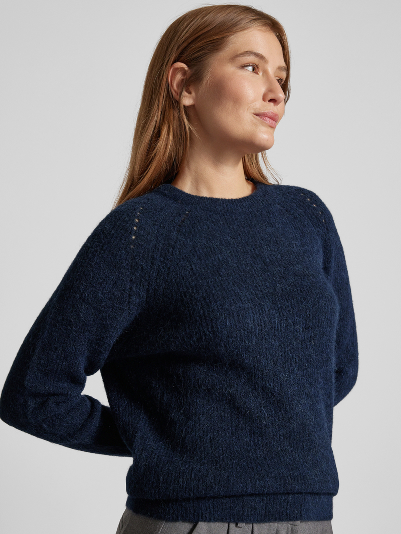 MOS MOSH Gebreide pullover met raglanmouwen model 'Tammy Thora'