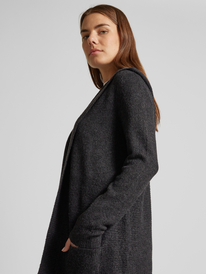 Tom Tailor Denim Gebreid cardigan met capuchon 1 Gebreid cardigan met capuchon 2 BE PART Denim Female Gebreid cardigan met capuchon