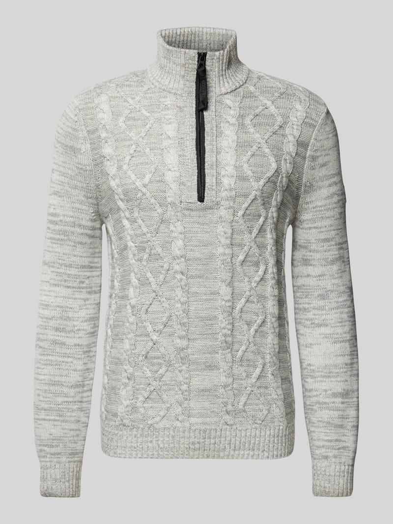 Lerros Gebreide pullover met ribboorden