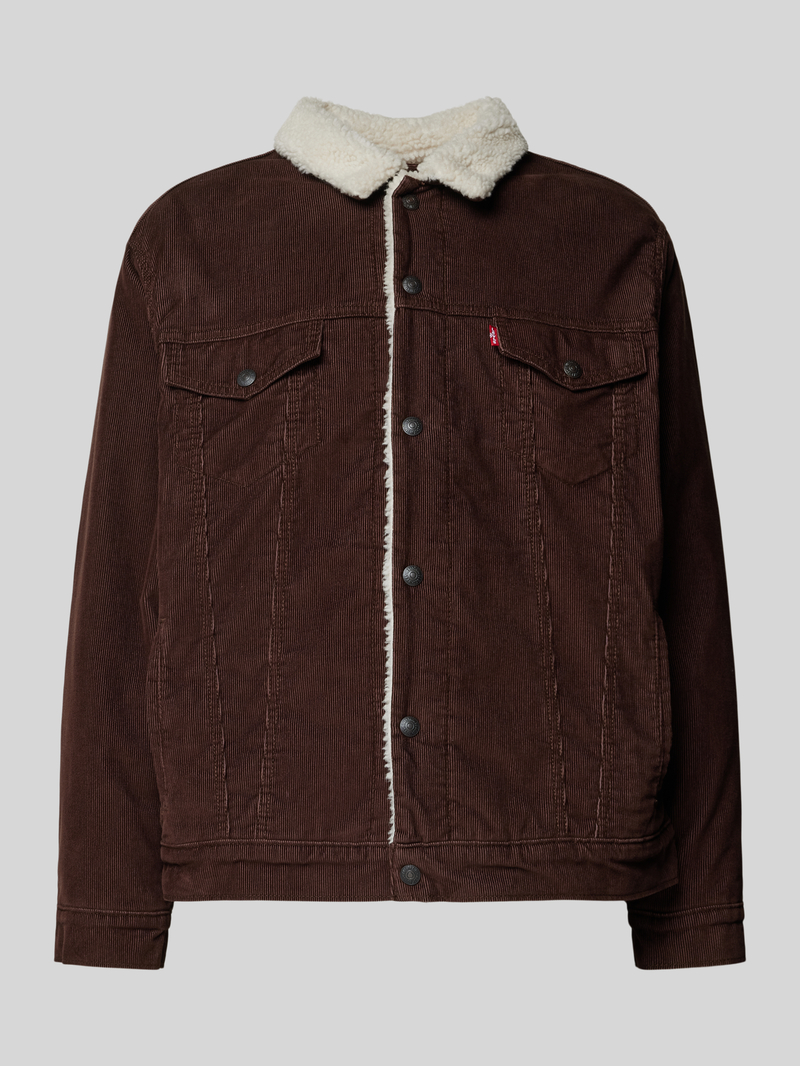 Levi's Sherpa jacket van paspelzakken op de borst