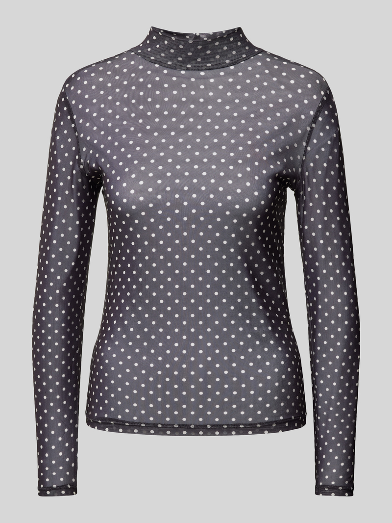 EDITED Shirt met lange mouwen en opstaande kraag model 'Flore'