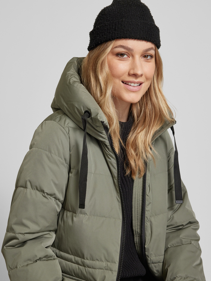 MSCH Copenhagen Gewatteerde lange jas met tweewegsritssluiting model 'Pavine'