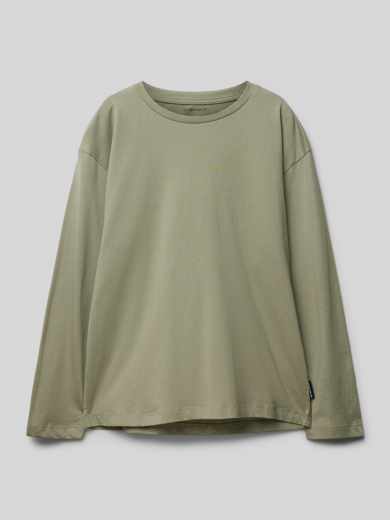 Tom Tailor Oversized shirt met lange mouwen van puur katoen met print