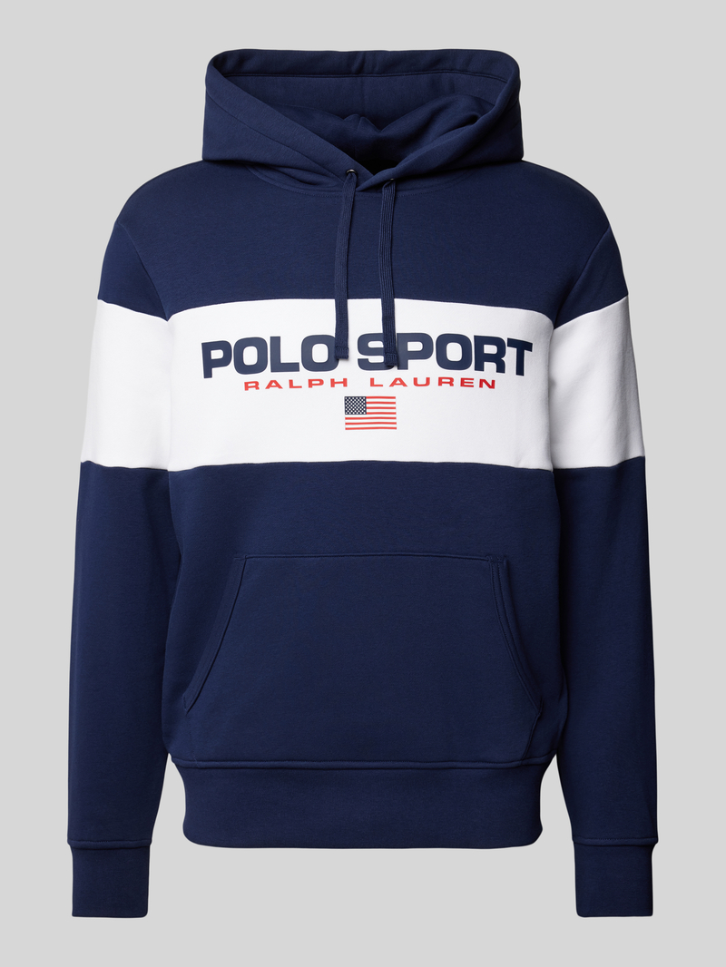 Polo Sport Hoodie met labelprint