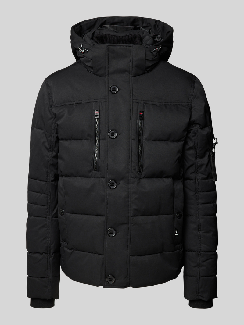 Tom Tailor Gewatteerd regular fit jack met afneembare capuchon