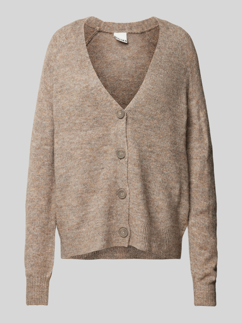 Ichi Gebreide cardigan met V-hals model 'Kamara'