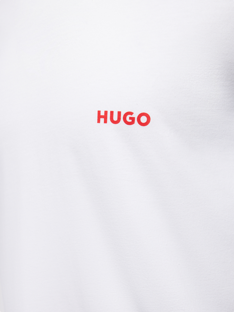 HUGO Regular fit T-shirt met labelprint in een set van 3 stuks