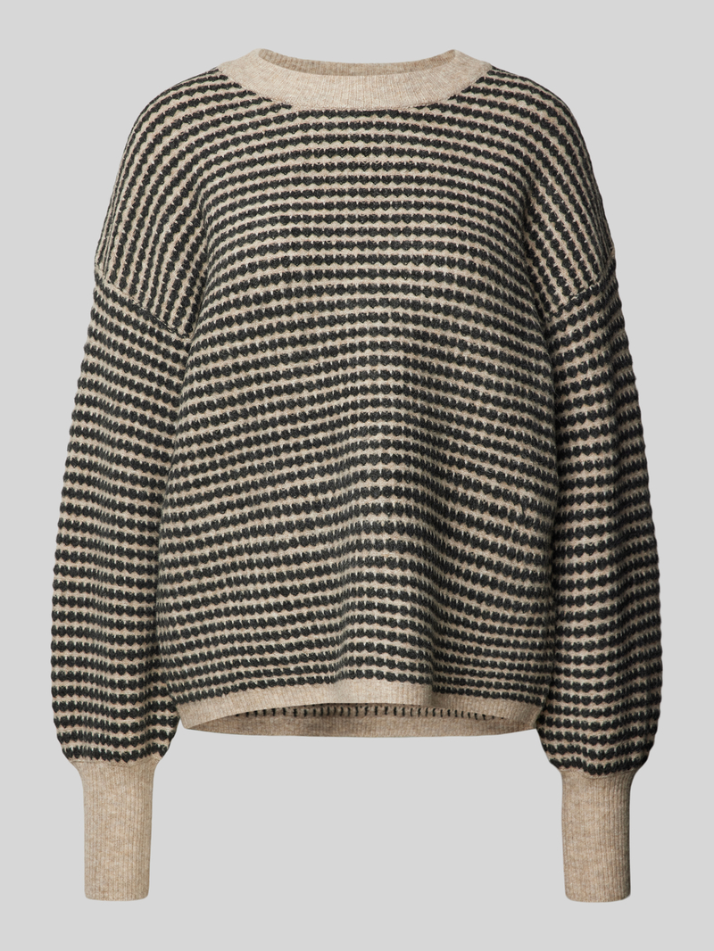 Kaffe Gebreide pullover met ribboorden, model 'ellery'