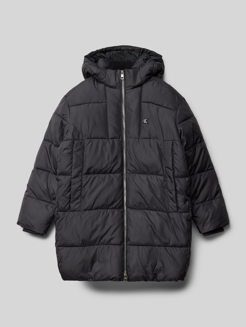 Calvin Klein Jeans Gewatteerd jack met labeldetail model 'ESSENTIAL'