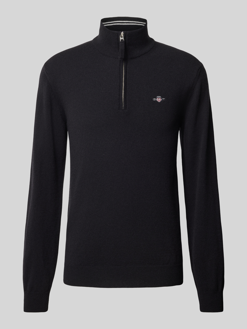Gant Gebreide pullover met labelstitching model 'SUPERFINE'