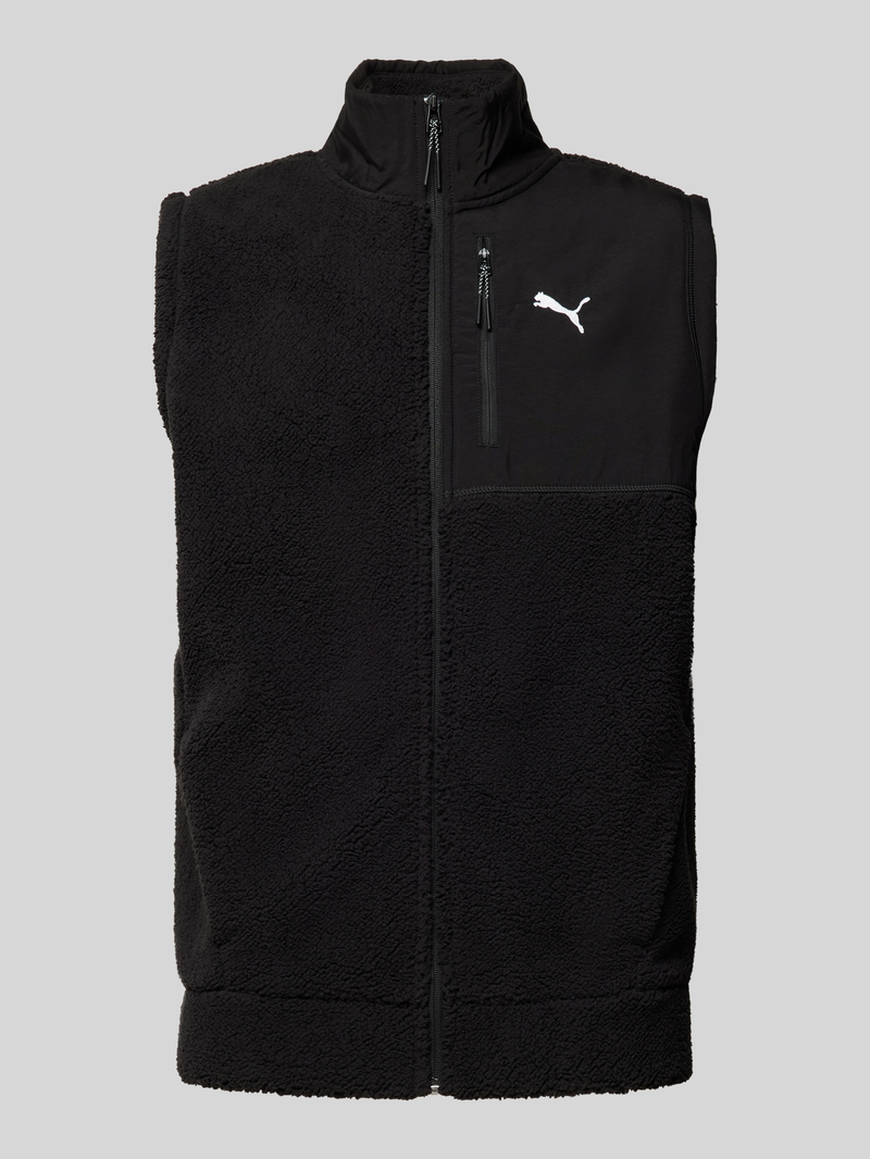 PUMA PERFORMANCE Fleecegilet met logostitching, model 'OPEN ROAD'