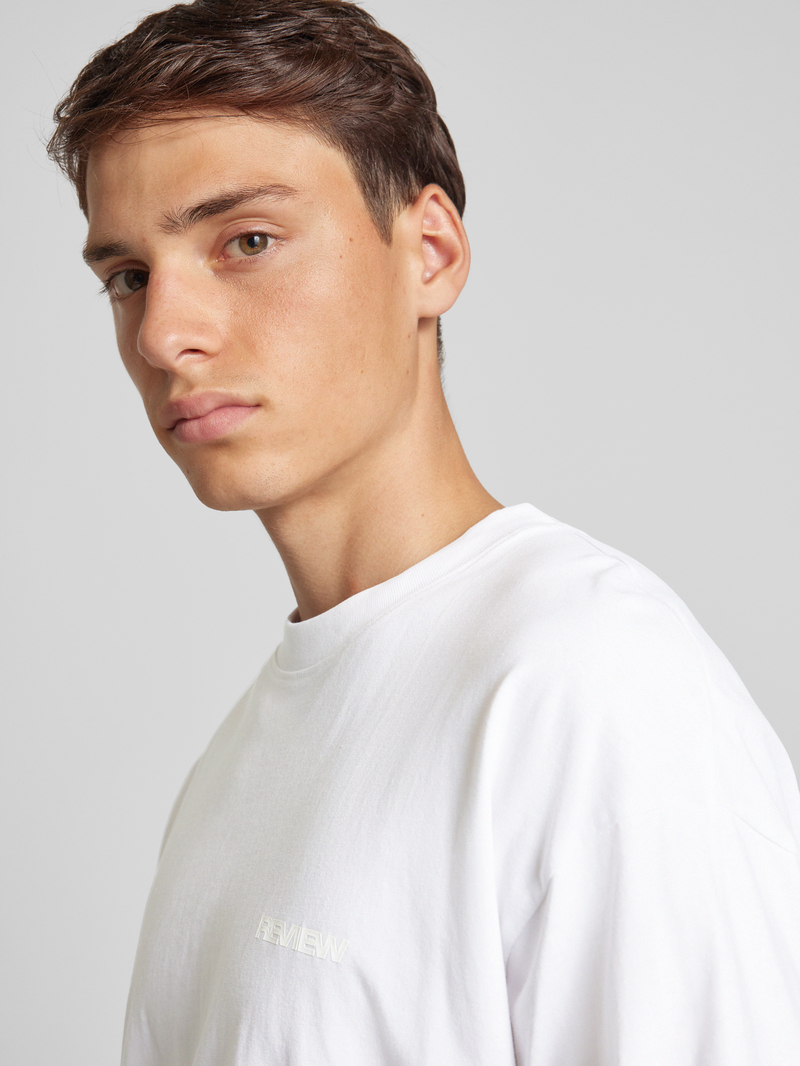 REVIEW Oversized T-shirt met labelprint