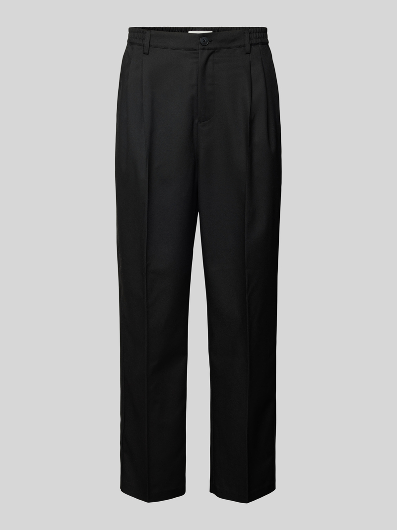 casual friday Regular fit bandplooibroek met Franse steekzakken