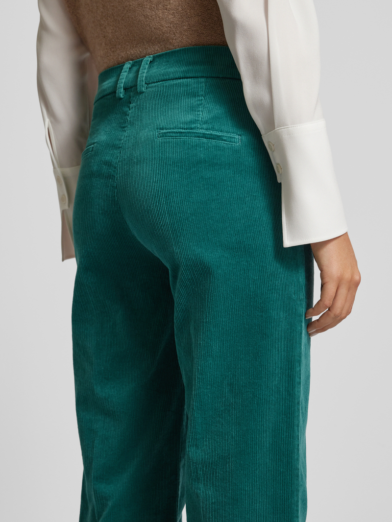 TONI Flared corduroy broek met persplooien model 'Jolie'
