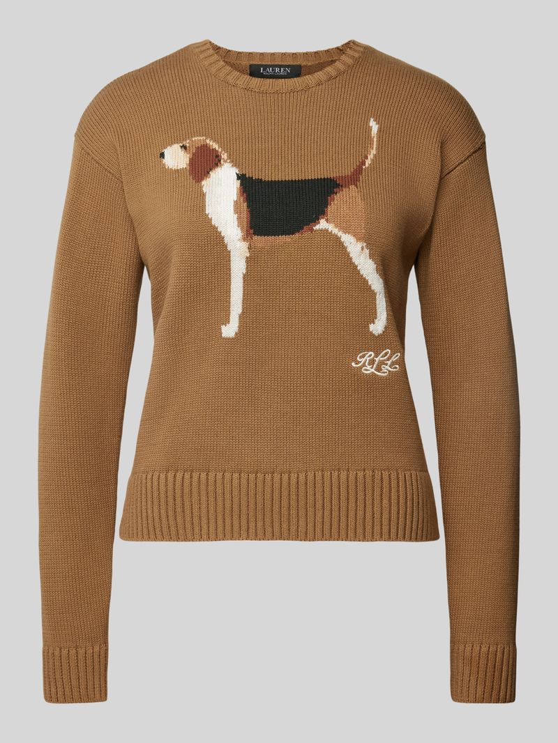 Lauren Ralph Lauren Gebreide pullover met motiefstitching model 'RIEDNEE''