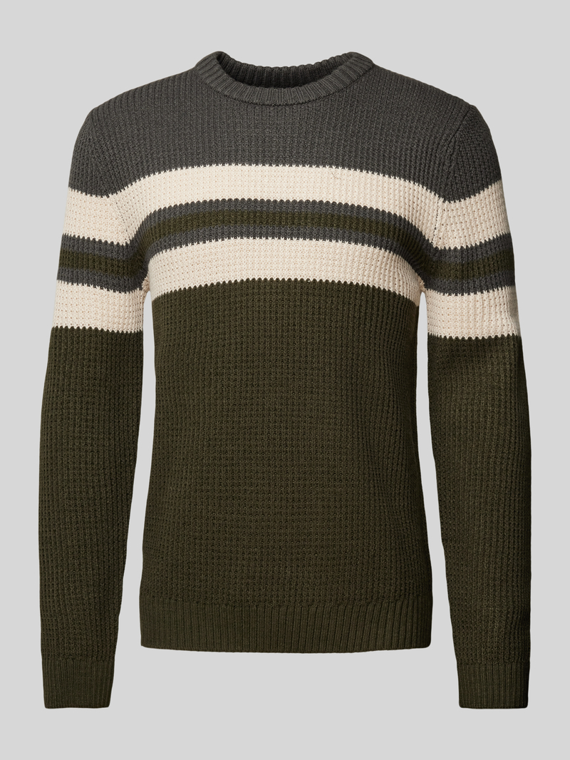 jack & jones Gebreide pullover met ronde hals model 'SANDER'