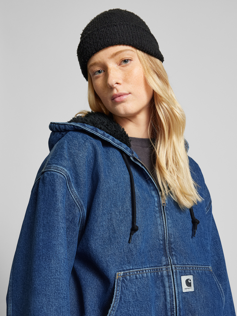 Carhartt Work In Progress Regular fit jeansjack met labeldetail