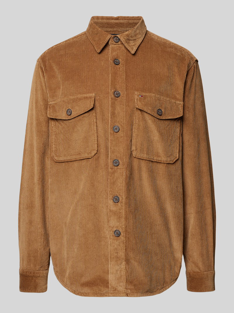 Tommy Hilfiger Regular fit overhemdjack met knoopsluiting model 'CORDUROY'