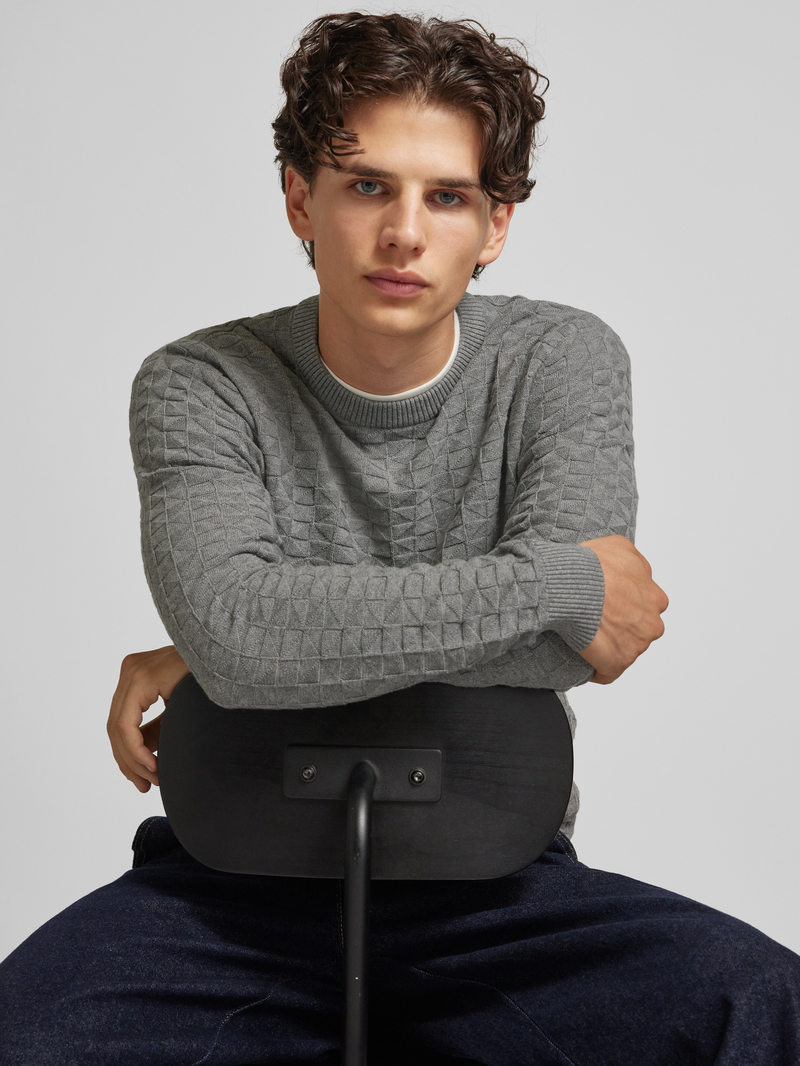 Only & Sons Gebreide pullover met structuurmotief model 'KALLE'