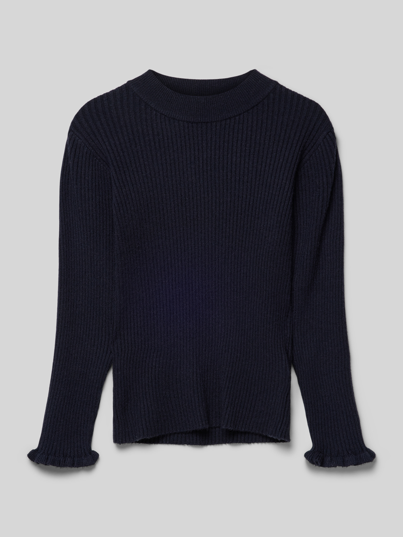 name it Slim fit shirt met lange mouwen en ronde hals model 'VIANNA'