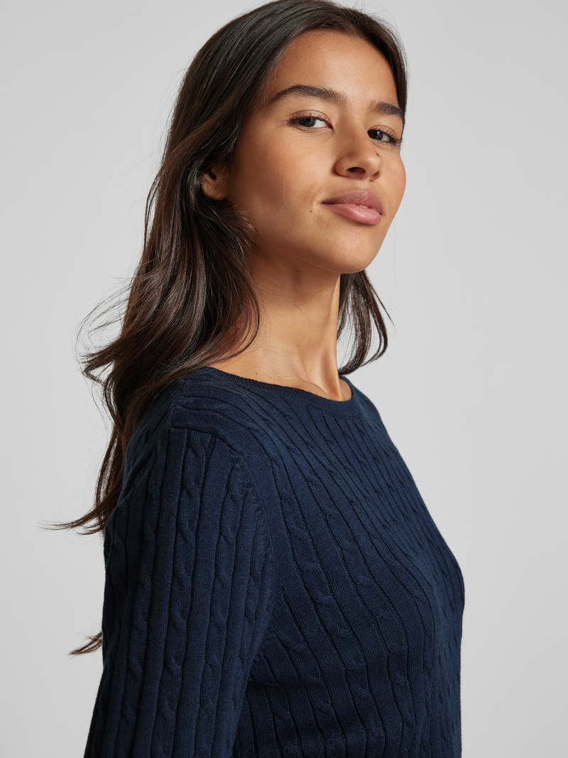 Christian Berg Woman Gebreide pullover met kabelpatroon