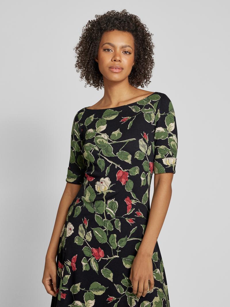 Lauren Ralph Lauren Midi-jurk met boothals model 'MUNZIE'