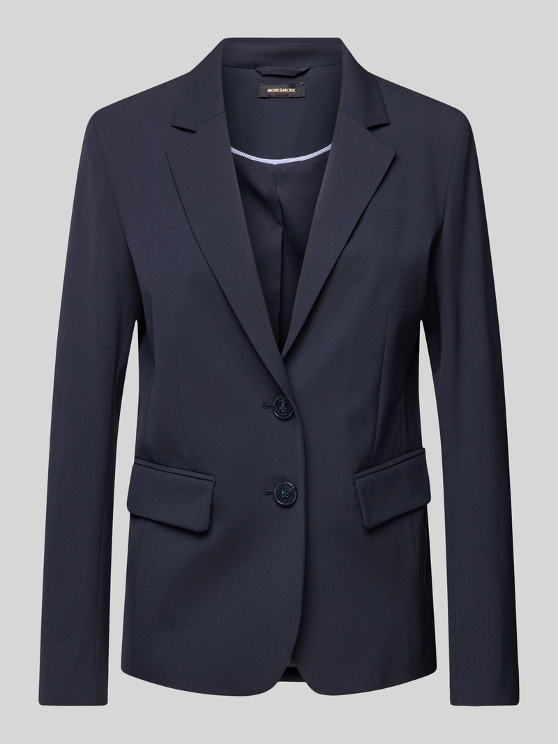 MORE & MORE regular fit blazer met reverskraag