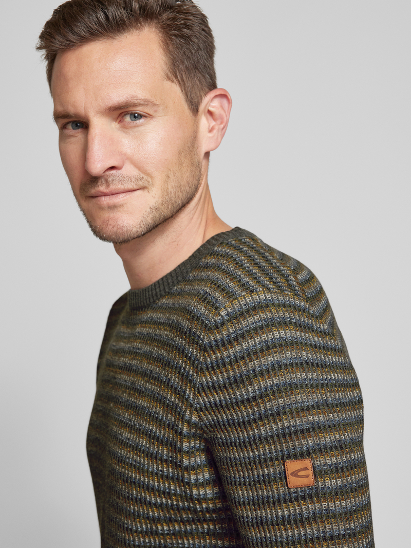 camel active Gebreide pullover met structuurmotief
